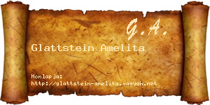 Glattstein Amelita névjegykártya